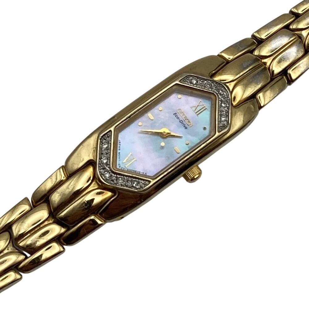 Citizen Eco-Drive G620-S005612 Women's Dress Watch 14mm - Wrist 6.5" MOP *Read*